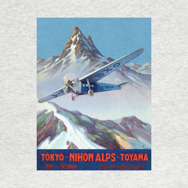 Tokyo - Nihon Alps - Toyama Japan Vintage Poster 1930 by vintagetreasure